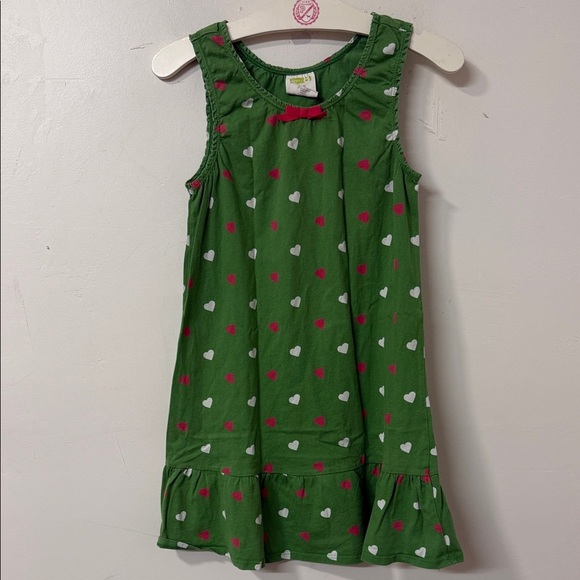 Crazy 8 Green Dress with Heart Pattern - Picture 1 of 2